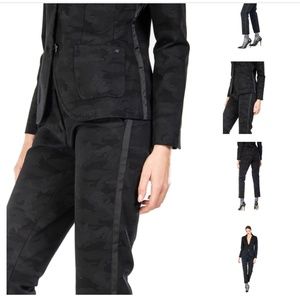 NWT!!  Mason's NY Slim stretch chino pant in black camouflage, Size 2 (EU38)